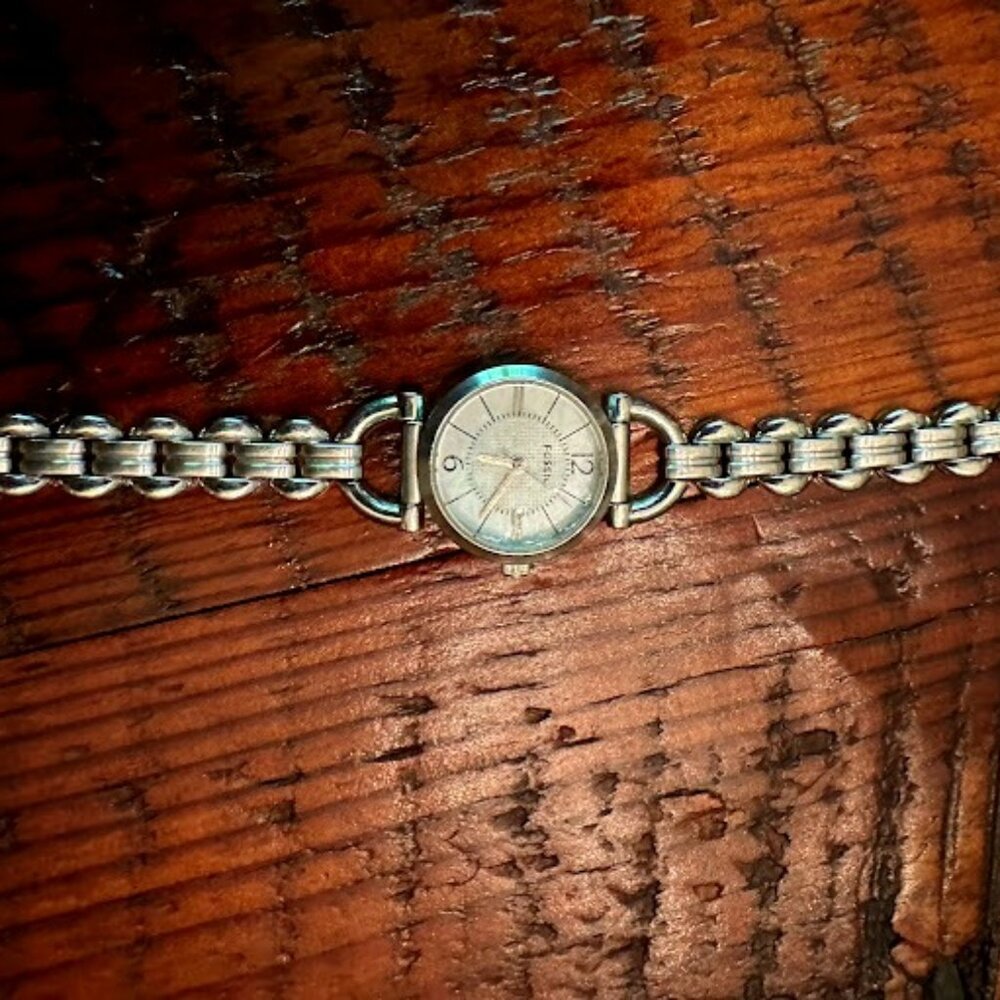 Fossil silver watch